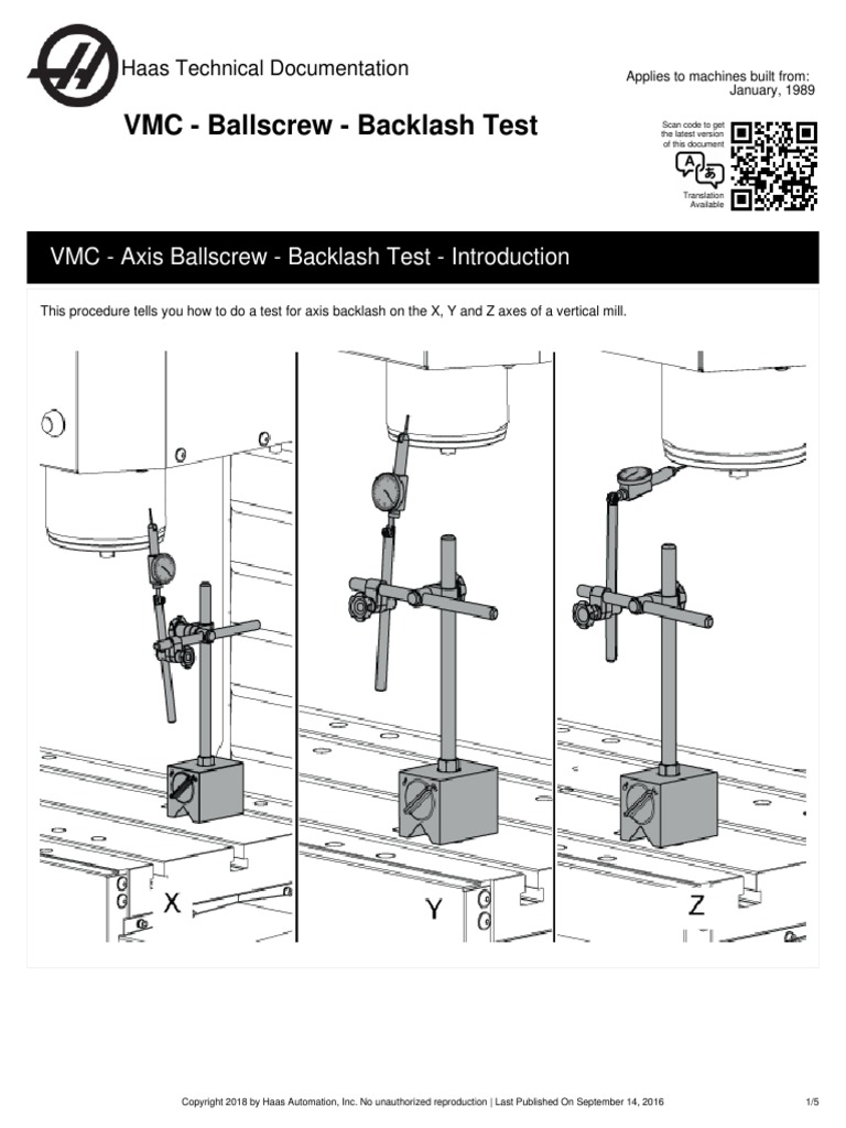 VMC Ballscrew Backlash Test | PDF | Cartesian Coordinate System ...