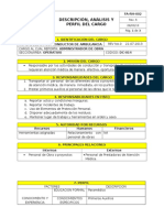 Dc-014 Descripcion Cargo Conductor de Ambulancia