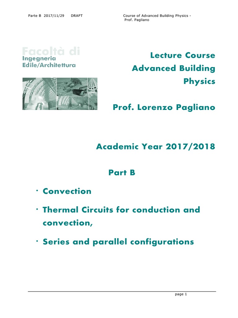 Advanced Building Physics: Convection Concepts | PDF | Heat Transfer ...