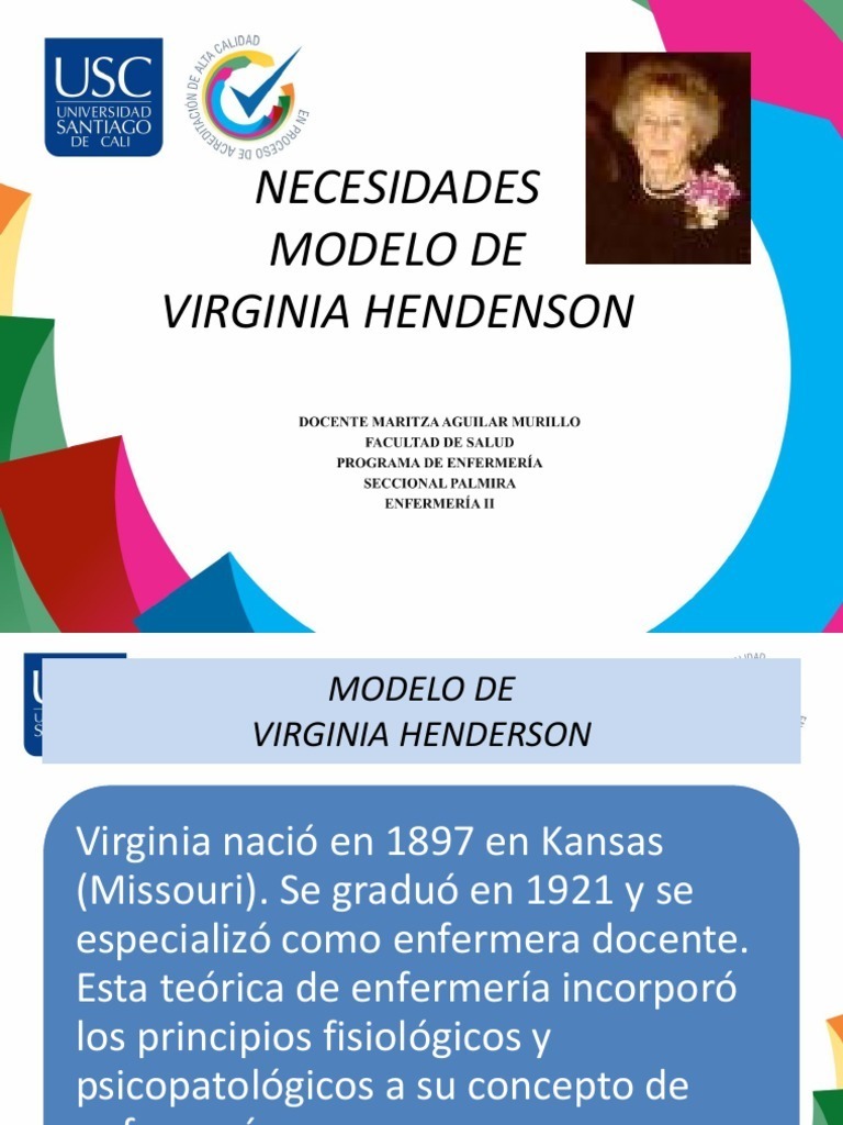 Necesidades Humanas Segun Virginia Henderson | PDF | Enfermería | Conceptos  psicologicos
