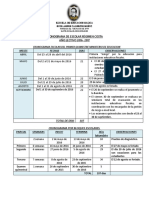 Cronograma de Trabajo 2016 - 2017