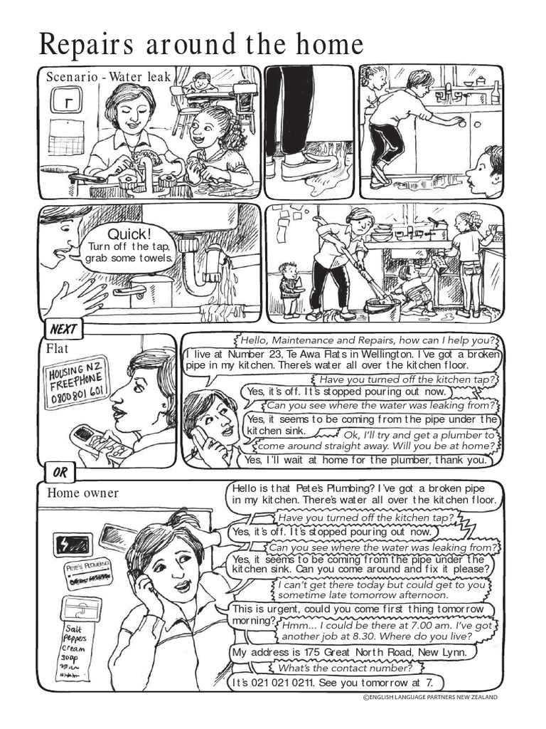 Repairs Around The Home PDF Brainstorming Vocabulary