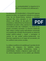 El Reto de Las Identidades y La Multiculturalidad