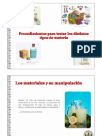 Procedimientos para Tratar Los Distintos Tipos de Materia