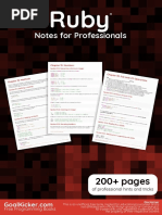 Ruby Notes for Professionals