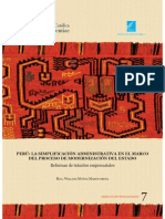 Simplificacion Administrativa de Modernizacion Del Estado PDF