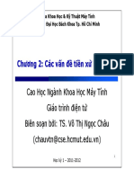 Cac Van de Ve Tien Xu Ly Du Lieu - TS. Vo Thi Ngoc Chau