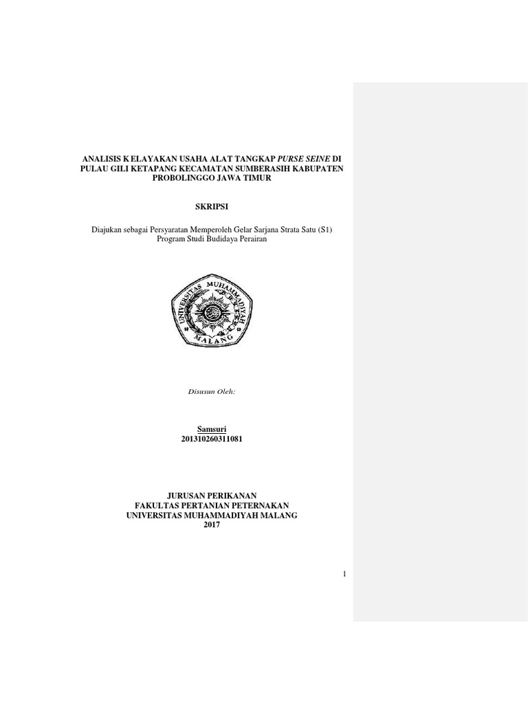 Laporan Skripsi Alat Tangkap Purse Seine 13 12 2017