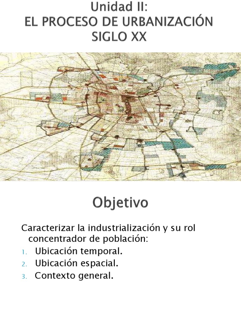 Proceso de Urbanización PDF Revolución industrial Industrialización