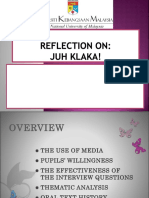 Reflection on the 'Juh Klaka'