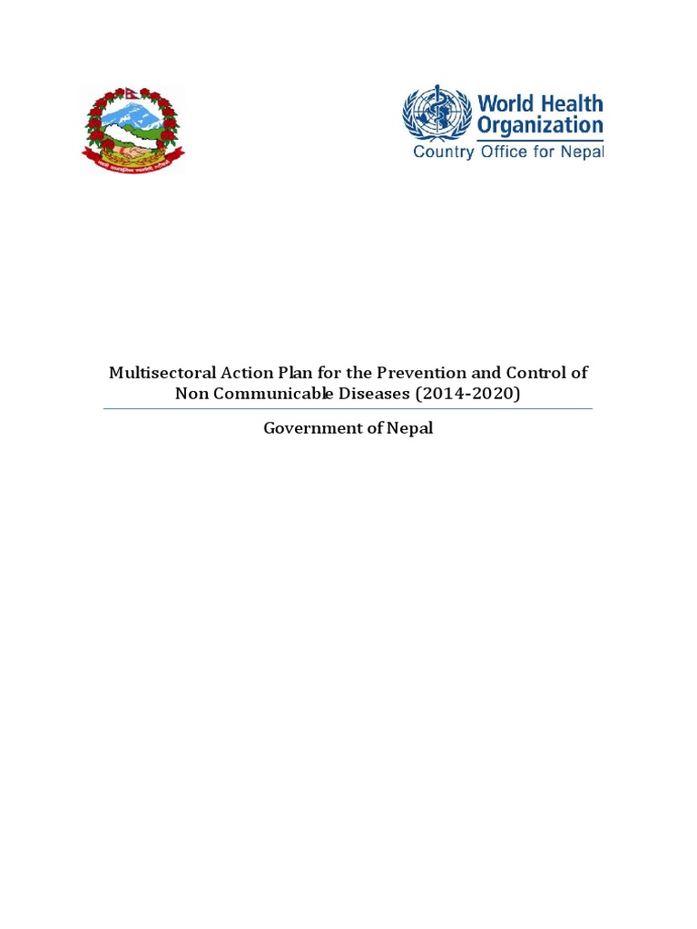NCD Multisectoral Action Plans | PDF | Non Communicable Disease ...