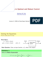 LMI Methods in Optimal and Robust Control: Matthew M. Peet