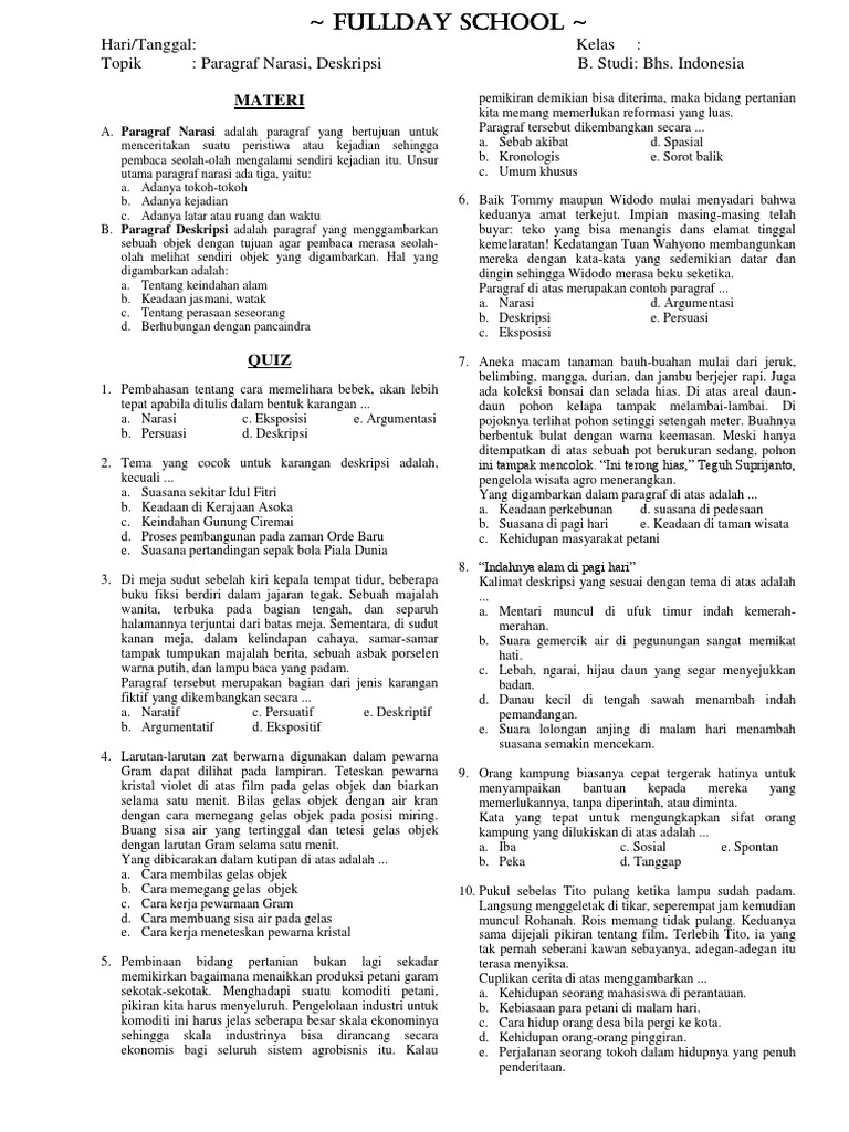 Contoh Paragraf Deskripsi Tentang Keindahan Alam Pedesaan Mosaicone