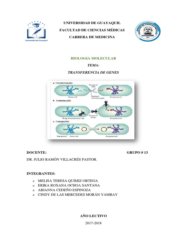 Mecanismos de Transducción de Genes | PDF | Transfección ...
