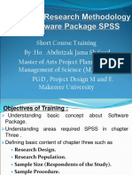 SPSS Training for Research Methodology Chapter