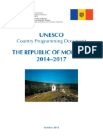 Unesco The Republic of Moldova 2014-2017: Country Programming Document