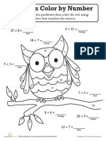 Color by Number - Addition Owl.pdf