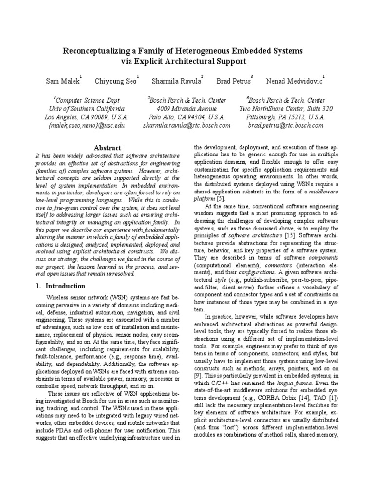 ICSE MW Camera Ready PDF Wireless Sensor Network Component Based