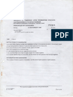 Cambridge O Level - Principles of Accounts (7110) - 1998 November Paper 1 (Structured) (7110 - w98 - QP - 1)