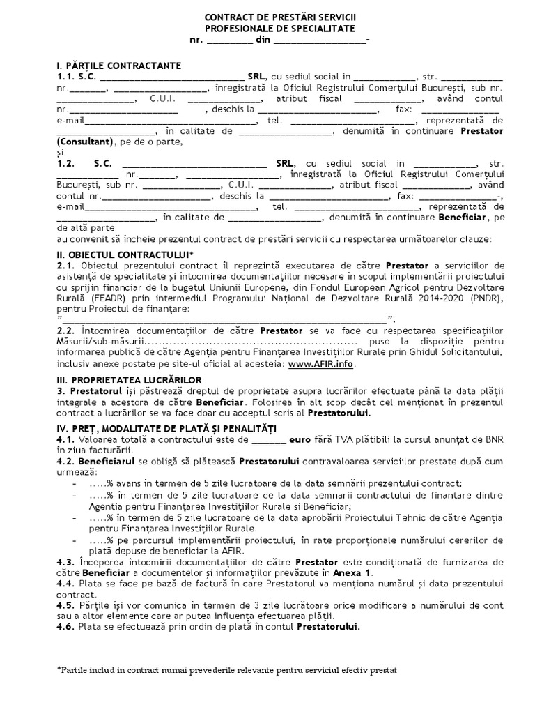 Pentru GS Model Contract Consultanta | PDF