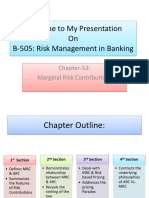 Welcome To My Presentation On B-505: Risk Management in Banking
