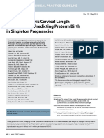 Ultrasonographic Cervical Length Assessment in Predicting Preterm Birth