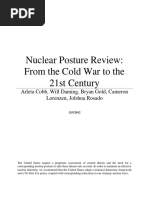 Nuclear Posture Review: From The Cold War To The 21st Century