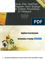 Peranan Dan Implikasi Kepelbagaian Sosiobudaya Dalam Sistem Pendidikan Di Malaysia