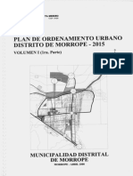 Plan de Ordenamiento Urbano Distrital de Morrope 2015