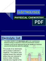 Electrolysis: Physical Chemistry