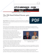 The FBI Hand Behind Russia-gate – Consortiumnews