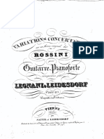 FRONTESPIECE of OP 28 Variations Concertantes Sur Un Thème Original de Rossini CHIT E PIANOFORTE