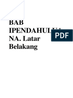 BAB Ipendahulua NA. Latar Belakang