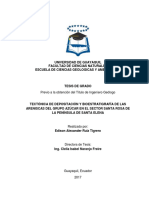 Edison Ruiz Tigrero - Tectónica de Depositación y Bioestratigrafía de Las Areniscas Del Grupo Azúcar en El Sector Santa Rosa de La Península de Santa Elena