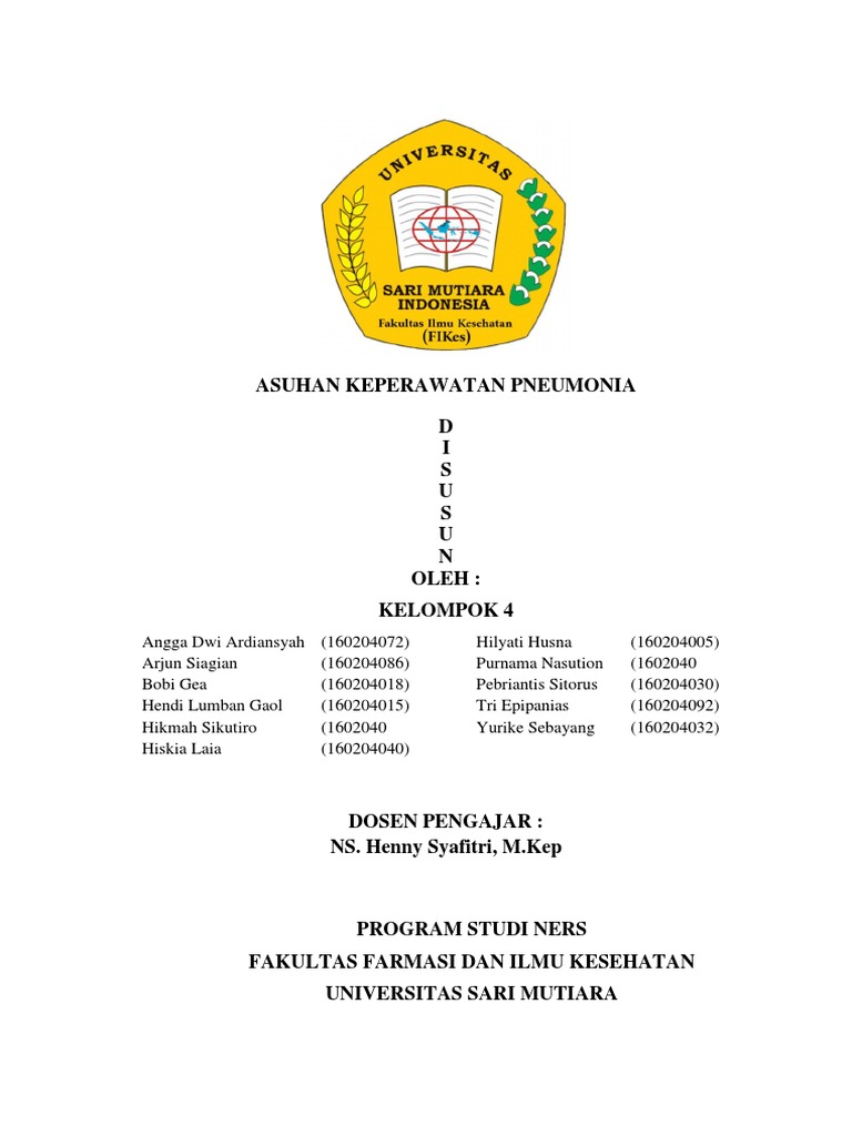 Asuhan Keperawatan Pneumonia | PDF | Kesehatan Holistik