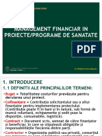 Masterat MSSMF An II Management Financiar in Proiecte