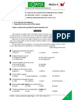 Subiect Si Barem LimbaRomana EtapaI ClasaIV 15-16 PDF