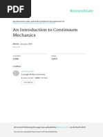 An Introduction To Continuum Mechanics