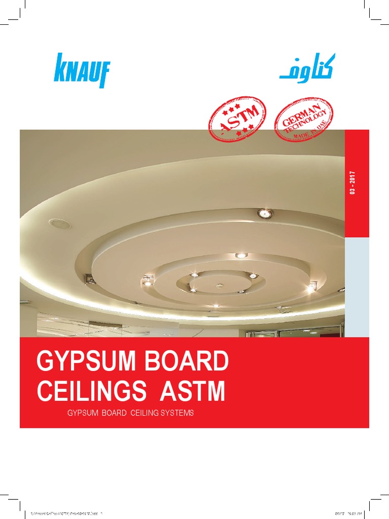 Knauf Astm Ceiling Manual Drywall Structural Engineering