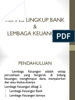 Ruang Lingkup Bank Dan Lembaga Keuangan