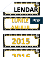 Calendar Lunile Anului, Zilele 1-31