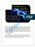 Instalación de Kali Linux en VirtualBox para aprender hacking ético