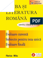 Limba Şi Literatura Romană Pentru Clasa a 7 a 2