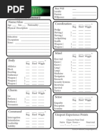 Black Crusade Character Sheet | PDF