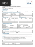 Credit Card - Customer Detail Update Form PDF