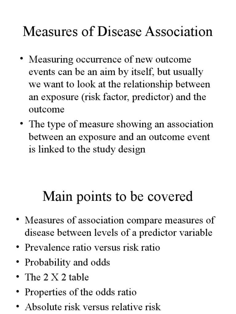 Odds Ratio Relative Risk