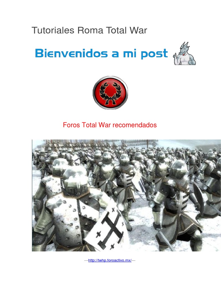 Tutoriales Roma Total War | PDF | Archivo de computadora | Agitación, image size:768x1024