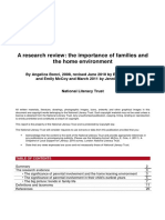 Research Review-importance of Families and Home