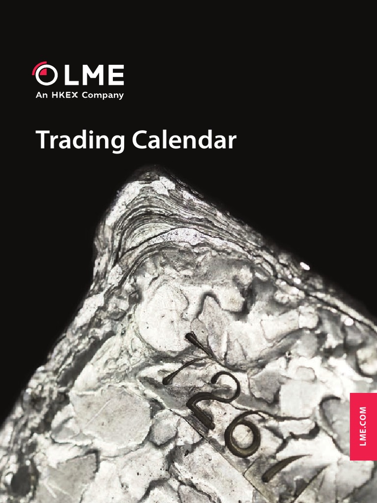 2015 2025 LME Trading Calendar PDF Atoms Metals