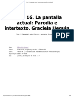 Clase 16. La Pantalla Actual_ Parodia e Intertexto